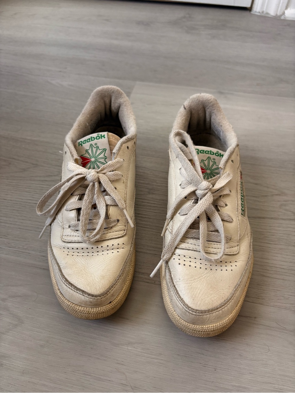 Reebok Cream White Classic Sneakers